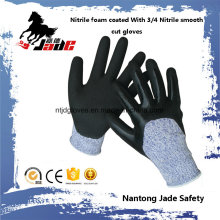 13G 3/4 Nitrile Sandy Finish with Nitrile Smooth Coated Cut Resistant Glove Level Grade 3